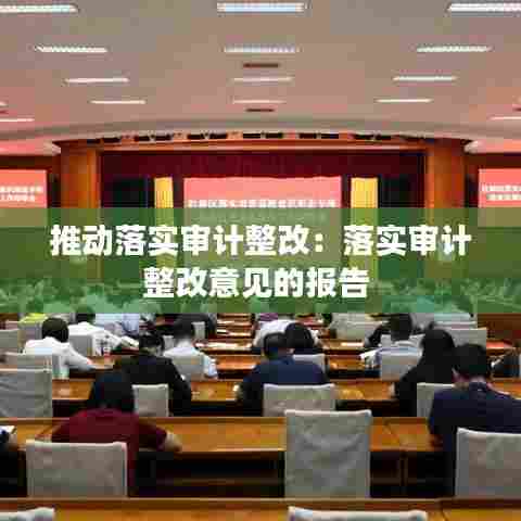 推动落实审计整改:落实审计整改意见的报告