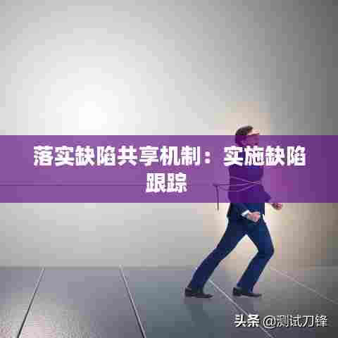 落实缺陷共享机制：实施缺陷跟踪 