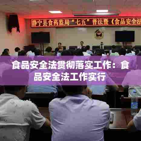 食品安全法贯彻落实工作:食品安全法工作实行