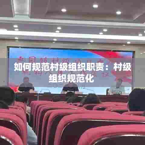 如何规范村级组织职责：村级组织规范化 