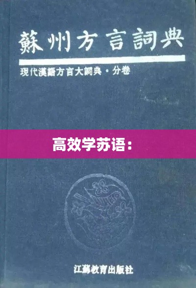 高效学苏语： 