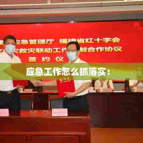 应急工作怎么抓落实： 
