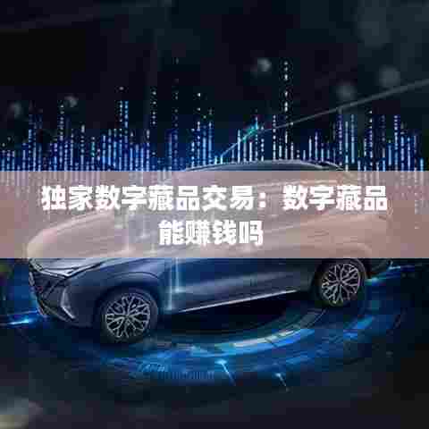 独家数字藏品交易：数字藏品能赚钱吗 