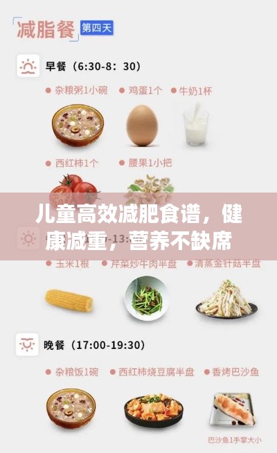 儿童高效减肥食谱，健康减重，营养不缺席