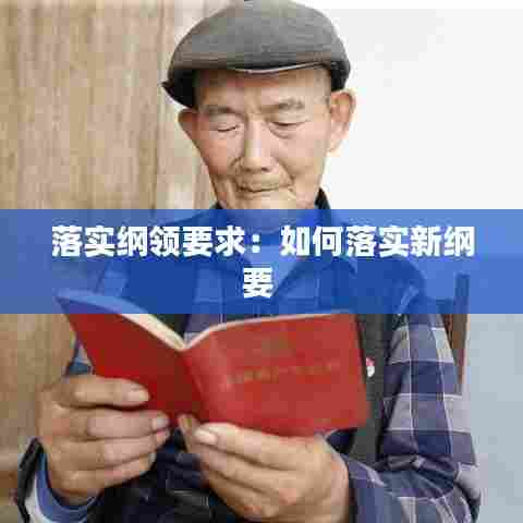 落实纲领要求：如何落实新纲要 