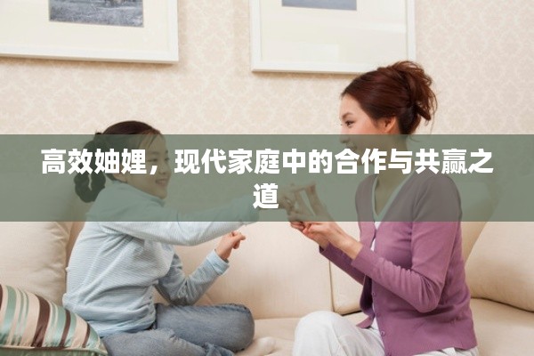 高效妯娌，现代家庭中的合作与共赢之道