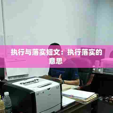 执行与落实短文：执行落实的意思 