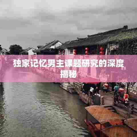 独家记忆男主课题研究的深度揭秘