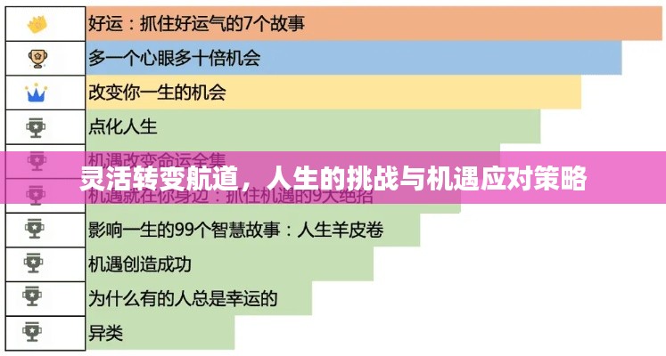 灵活转变航道，人生的挑战与机遇应对策略