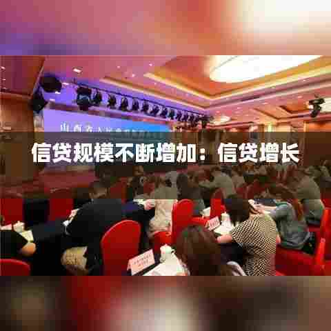 信贷规模不断增加：信贷增长 