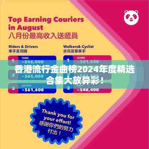 香港流行金曲榜2024年度精选合集大放异彩！