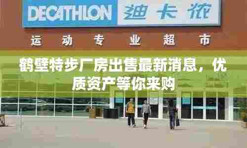 鹤壁特步厂房出售最新消息，优质资产等你来购