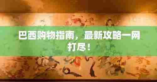 巴西购物指南，最新攻略一网打尽！