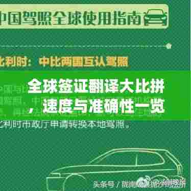 全球签证翻译大比拼，速度与准确性一览无遗