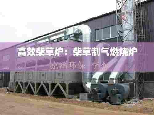 高效柴草炉:柴草制气燃烧炉