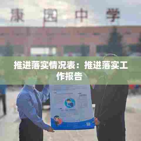 推进落实情况表：推进落实工作报告 