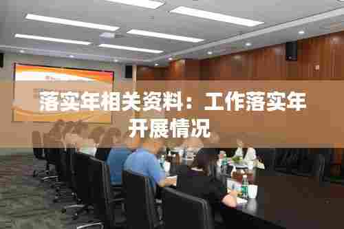 落实年相关资料:工作落实年开展情况