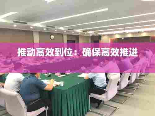 推动高效到位：确保高效推进 
