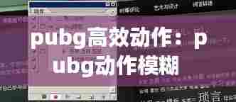 pubg高效动作:pubg动作模糊