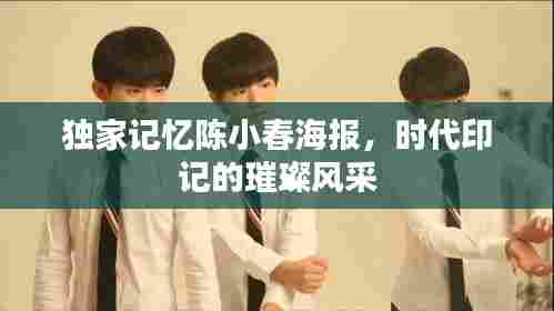 独家记忆陈小春海报，时代印记的璀璨风采