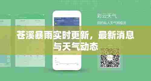 苍溪暴雨实时更新，最新消息与天气动态