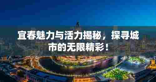宜春魅力与活力揭秘，探寻城市的无限精彩！