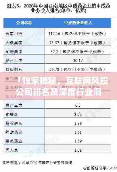 「独家揭秘，互联网风投公司排名及深度行业洞察」
