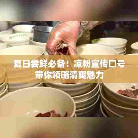 夏日尝鲜必备！凉粉宣传口号带你领略清爽魅力