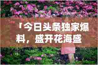 「今日头条独家爆料，盛开花海盛宴即将惊艳开启！」