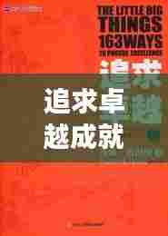 追求卓越成就卓越，高质量高效益高效率的秘诀！