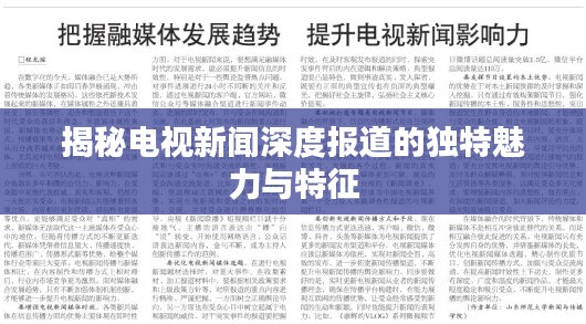 揭秘电视新闻深度报道的独特魅力与特征