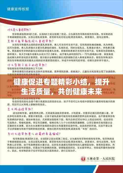 健康促进专题精彩小结，提升生活质量，共创健康未来