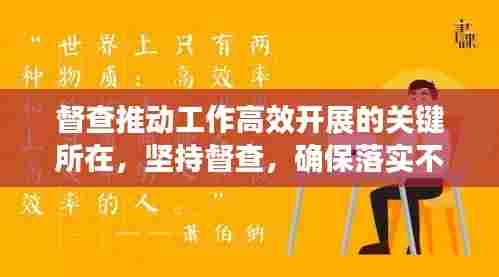 督查推动工作高效开展的关键所在，坚持督查，确保落实不松懈