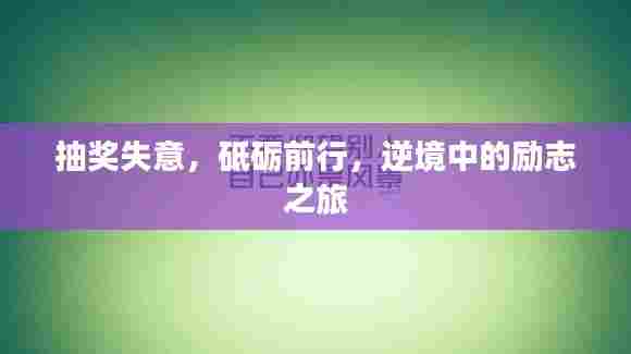抽奖失意，砥砺前行，逆境中的励志之旅