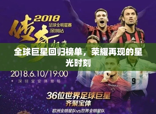 全球巨星回归榜单，荣耀再现的星光时刻