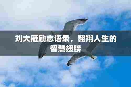 刘大雁励志语录，翱翔人生的智慧翅膀