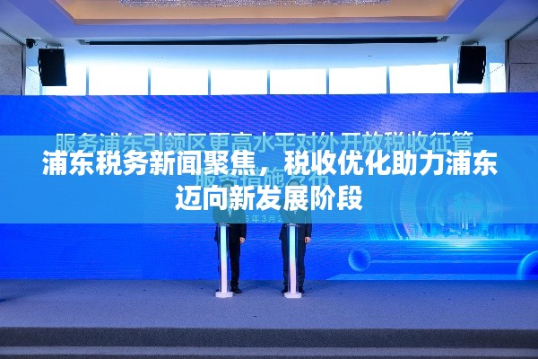 浦东税务新闻聚焦，税收优化助力浦东迈向新发展阶段