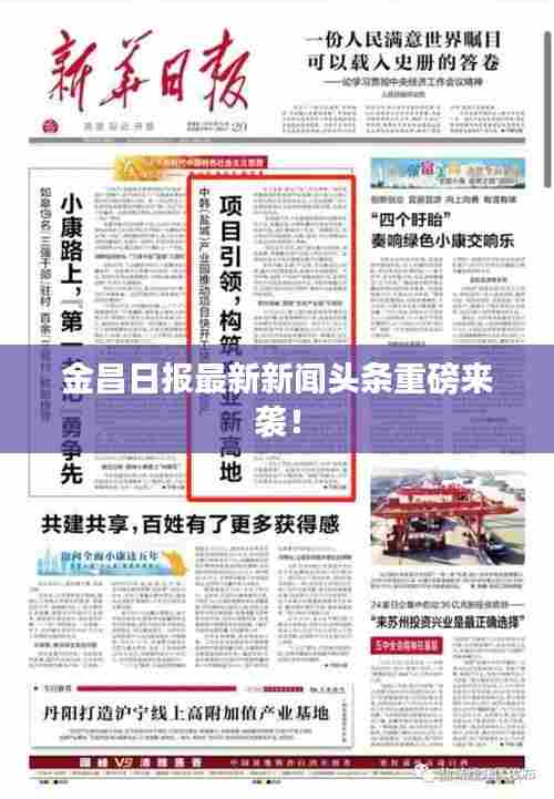 金昌日报最新新闻头条重磅来袭！