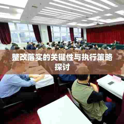 整改落实的关键性与执行策略探讨