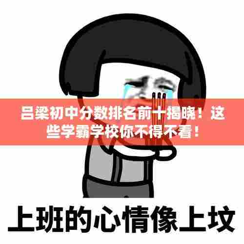 吕梁初中分数排名前十揭晓!这些学霸学校你不得不看!