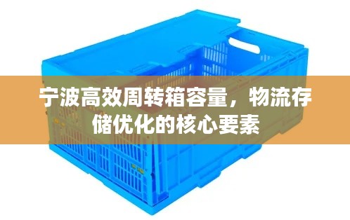 宁波高效周转箱容量，物流存储优化的核心要素