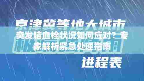 突发脑血栓状况如何应对？专家解析紧急处理指南