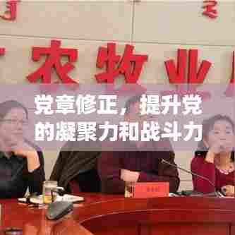 党章修正，提升党的凝聚力和战斗力，引领时代新征程