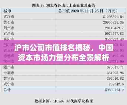 沪市公司市值排名揭秘，中国资本市场力量分布全景解析