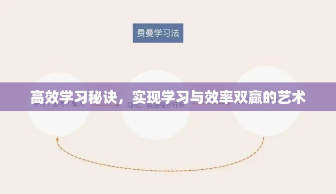 高效学习秘诀，实现学习与效率双赢的艺术