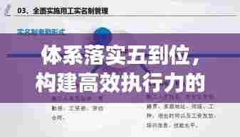 体系落实五到位，构建高效执行力的秘诀所在