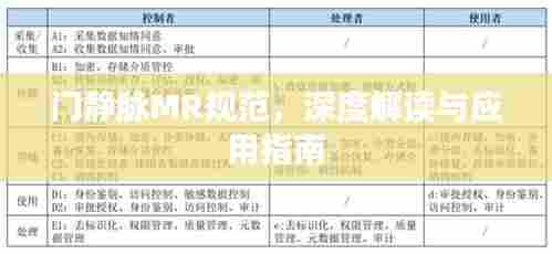 门静脉MR规范,深度解读与应用指南