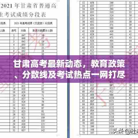 甘肃高考最新动态，教育政策、分数线及考试热点一网打尽！