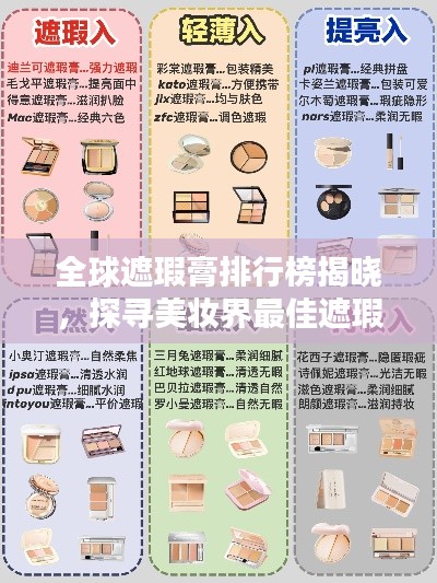 全球遮瑕膏排行榜揭晓,探寻美妆界最佳遮瑕神器!
