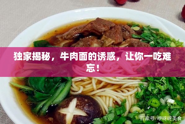独家揭秘，牛肉面的诱惑，让你一吃难忘！